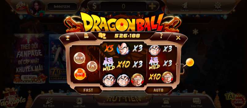 Làm thế nào để đến với Dragon Ball tại sun win?